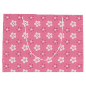 シンプルフローラピ無地のックパターンのレトロ小流 ラージペーパーバッグ (裏面)