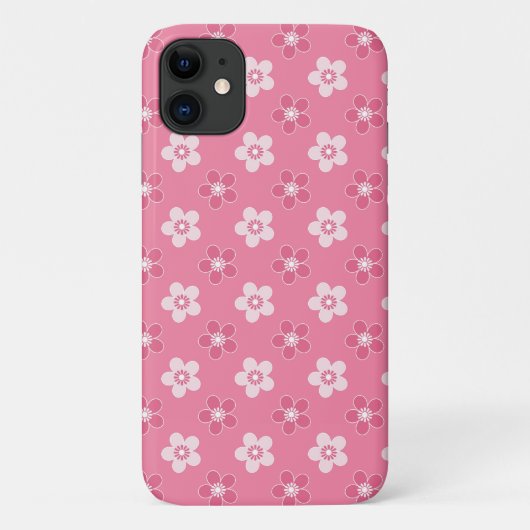 シンプルフローラピ無地のックパターンのレトロ小流 Case-Mate iPhoneケース (裏面)
