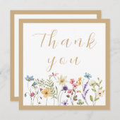 シンプルフローラベージュウォーター サンキューカード (正面/裏面)