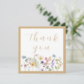 シンプルフローラベージュウォーター サンキューカード (スタンド正面)