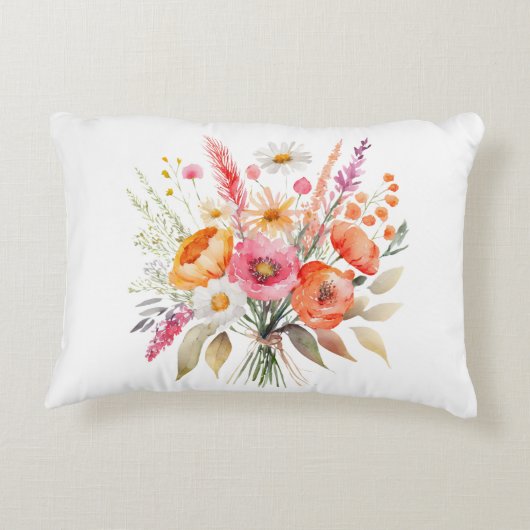 シンプルフローラミニマル愛が育つ アクセントクッション (裏面)