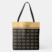 シンプルフローラモノグラムのトートバッグ トートバッグ (正面)