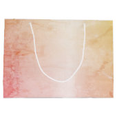 シンプルフローラルパターンオンピーチ ラージペーパーバッグ (裏面)