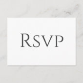 シンプルフローラ伝統的ワイルドフラワーRSVP エンクロージャーカード (裏面)