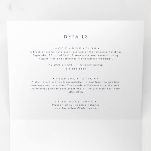 シンプルフローラ写真結婚が1つにまとまっている 三つ折り招待状 (内部最初)