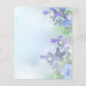 シンプルフローラ文房具紙 (裏面)