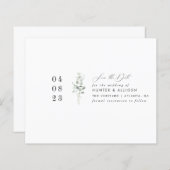 シンプルフローラ日付の保存 (正面/裏面)