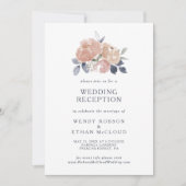 シンプルフローラ素朴ウェディング受付招待状 招待状 (正面)