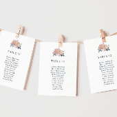 シンプルフローラ素朴テーブル番号座席表