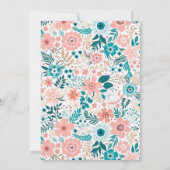 シンプルフローラ結婚の 招待状 (裏面)