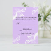 シンプルフローラ結婚のR.S.V.P. 出欠カード (スタンド正面)