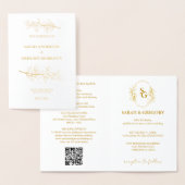 シンプルフローラ結婚フォイルカード 箔カード (ディスプレー)