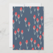 シンプルフローラ結婚式招待状 招待状 (裏面)