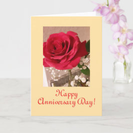 シンプルフローラ結婚記念日カード カード