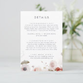 シンプルフローラ結婚詳細 エンクロージャーカード (スタンド正面)