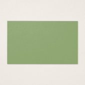 シンプルフローラ緑のベビー名候補カード (裏面)