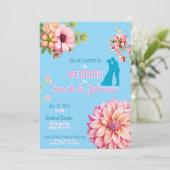 シンプルフローラ 招待状 (スタンド正面)