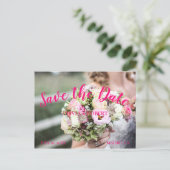 シンプルフローラ – 日付の保存 ポストカード (スタンド正面)