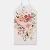 シンプルフローラ |誕生日ありがとう ギフトタグ (裏面)