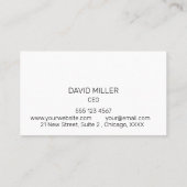 シンプルブエレガントラック 名刺 (裏面)