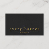 シンプルブエレガントルレザールックプロフェッショナル 名刺 (正面)