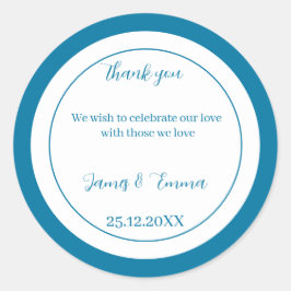 シンプルブカスタマイズ結婚ル ラウンドシール