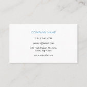 シンプルブクールルーモダンプロフェッショナル 名刺 (裏面)