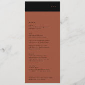 シンプルブストライプラック結婚コッタ メニュー (正面)