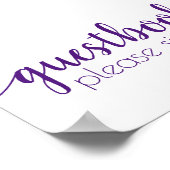 シンプルブック | パープル王室の任意のイベント記号 ポスター (角)