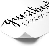 シンプルブック |ブラックスクリプト任意のイベント記号 ポスター (角)