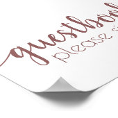 シンプルブック | Dusty Mauve Pink任意のイベント記号 ポスター (角)