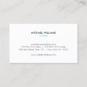 シンプルブティック用ハンガーのロゴ、クローゼット整理整頓 名刺 (裏面)