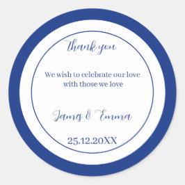 シンプルブパーソナライズされた結婚ル ラウンドシール