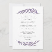 シンプルブフォーマルランチ春の結婚式 招待状 (正面)