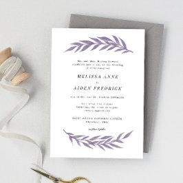 シンプルブフォーマルランチ春の結婚式 招待状