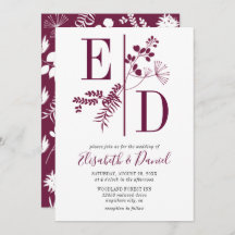 シンプルブモダンルグンディイニシャル結婚ズ