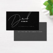 シンプルブモダンロ&ホワイト結婚ズドリンクチケット (デスク)