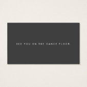 シンプルブモダンロ&ホワイト結婚ズドリンクチケット (裏面)