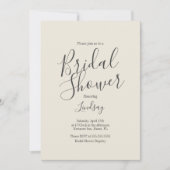 シンプルブライダルシャワート自然ーン招待状 招待状 (正面)