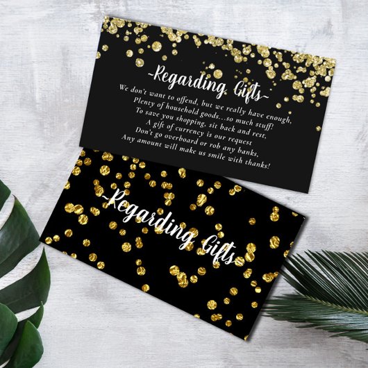 シンプルブライダルシャワーハネムーン結婚基金 エンクロージャーカード