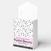 シンプルブライダルシャワー白黒 フェイバーボックス (オープン)
