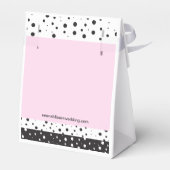 シンプルブライダルシャワー白黒 フェイバーボックス (裏面サイド)