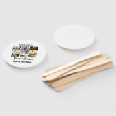 シンプルブライダルシャワー9光パーソナライズされたコラージュ ハンドファン (組立なし)