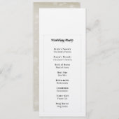 シンプルブライダルパーティプログラム 招待状 (正面/裏面)