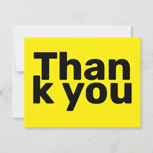 シンプルブライトはっきりしたイモダンヤビジネス サンキューカード (正面)