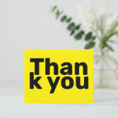 シンプルブライトはっきりしたイモダンヤビジネス サンキューカード (スタンド正面)