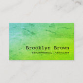 シンプルブライトグリーンウォーター色の大理石マーリーシック 名刺 (正面)