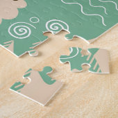 シンプルブライトタウンボホイラストレーション ジグソーパズル (側面)