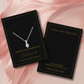 シンプルブライドメイドネックレス表示カード プレイスカード