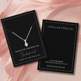 シンプルブライドメイドネックレス表示カード プレイスカード